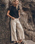 Artemis Vintage High Rise Cropped Palazzo Jeans
