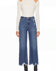 Hybrid Ultra High Rise Relaxed Flare Jeans | Dark Wash