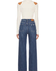 Hybrid Ultra High Rise Relaxed Flare Jeans | Dark Wash