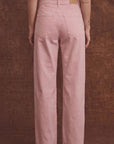Serafina Pink High Rise Barrel Jeans