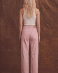 Serafina Pink High Rise Barrel Jeans