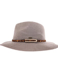 Knit Leopard Buckle Band C.C Panama Hat KP011