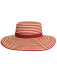 Stripe C.C Boater Sun Hat STH0033 Pink