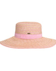 Stripe C.C Boater Sun Hat STH0033 Pink