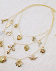 Vintage Charm Triple Layered Necklace