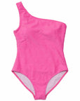 Womens Bubblegum Bloom One Shoulder Swimsuit - My Pampered Life Seattle
