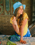WATU Seaside Linen Bucket Hat, in Sea Blue