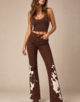 GJG Denim Rodeo Mid-Rise Bootcut Jeans — Chestnut