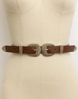 Double Buckle Western Belt