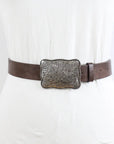 Western Square Buckle Belt