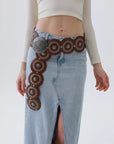 Turquoise Disc Western Belt