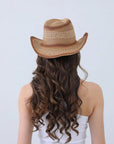 Braided Straw Cowboy Hat