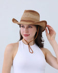 Braided Straw Cowboy Hat