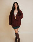 Dreamy Days Cable Knit Open Cardigan