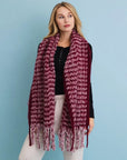 Soft Chenille Tassel Scarf