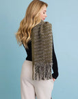 Soft Chenille Tassel Scarf