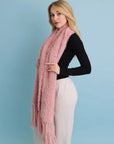 Bouclé Fringe Blanket Scarf