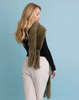 Bouclé Fringe Blanket Scarf