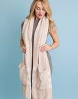 Soft Chenille Pocket Scarf