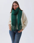 Classic Oversized Tassel Knit Scarf