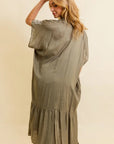 Embroidered Longline Kimono – Boho Lace Layering Duster