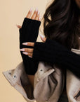 Cable Knit Fingerless Gloves