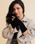 Cable Knit Fingerless Gloves