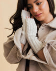 Cable Knit Fingerless Gloves