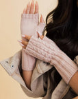 Cable Knit Fingerless Gloves
