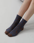 Cashew Print Crew Socks – Soft Patterned Women’s Socks