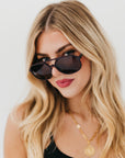 Amber Aviator Sunglasses