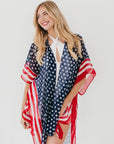 American Women USA Flag Kimono - My Pampered Life Seattle