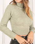Lilou Crop Mock Neck Sweater