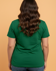 Plus Size Mallard Duck Faux Patchwork Graphic Tee