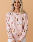 Mallard Duck Drop Shoulder Long Sleeve Sweatshirt