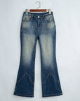 Western Denim High Waist Flare Leg Jeans