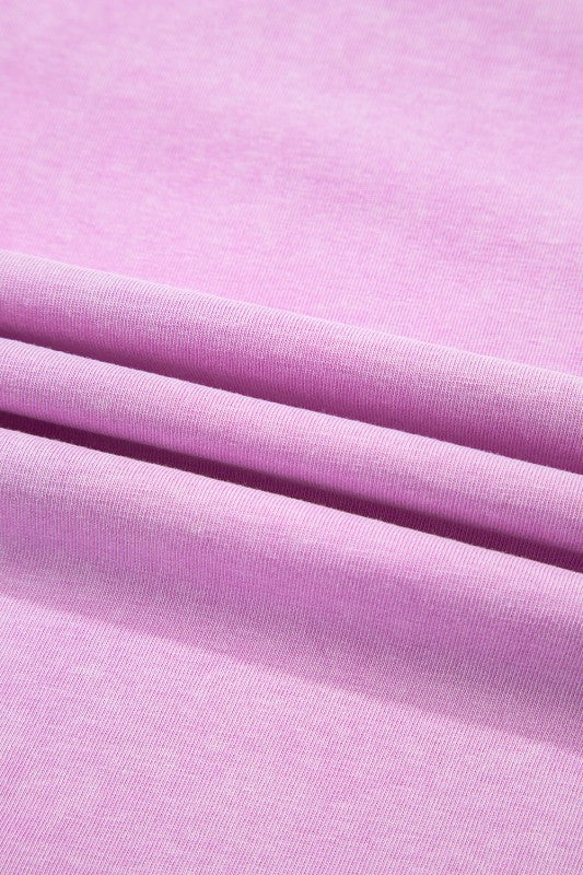 Mineral Wash Tank Top and Lined Split Skirt Set
