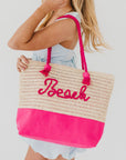 Beach Bum Raffia Tote Bag - My Pampered Life Seattle