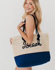 Beach Bum Raffia Tote Bag - My Pampered Life Seattle