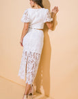Unforgettable Icon Woven Top and Skirt Set