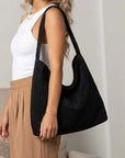 Miranda Oversized Suede Hobo Bag