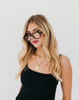 Black Retro Blue Light Glasses