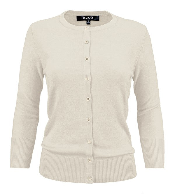 White button down outlet cardigan sweater