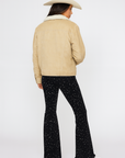 GJG Denim Vegas Glam Rhinestone Bell Bottom Jeans — Black
