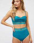 Davi & Dani Solid Two Piece Swimsuit - Online Only
