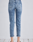 Artemis Vintage | Aubree High Rise Stretch Distressed Mom Jeans - My Pampered Life Seattle