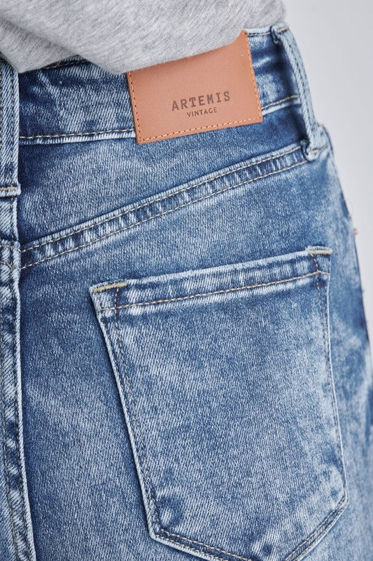 Artemis Vintage | Aubree High Rise Stretch Distressed Mom Jeans