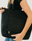 Courtney Checkered Tote