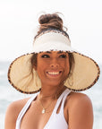 Leopard Trim Foldable Bow Visors