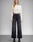 Artemis Vintage | Elodie Tummy Control Inseam Transform High Rise A-line Wide Jeans